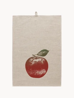 Paño de cocina de lino artesanal Apfel