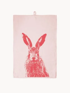 Paño de cocina de lino artesanal Feldhase