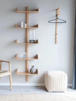 Perchero de pared de bambú Trento