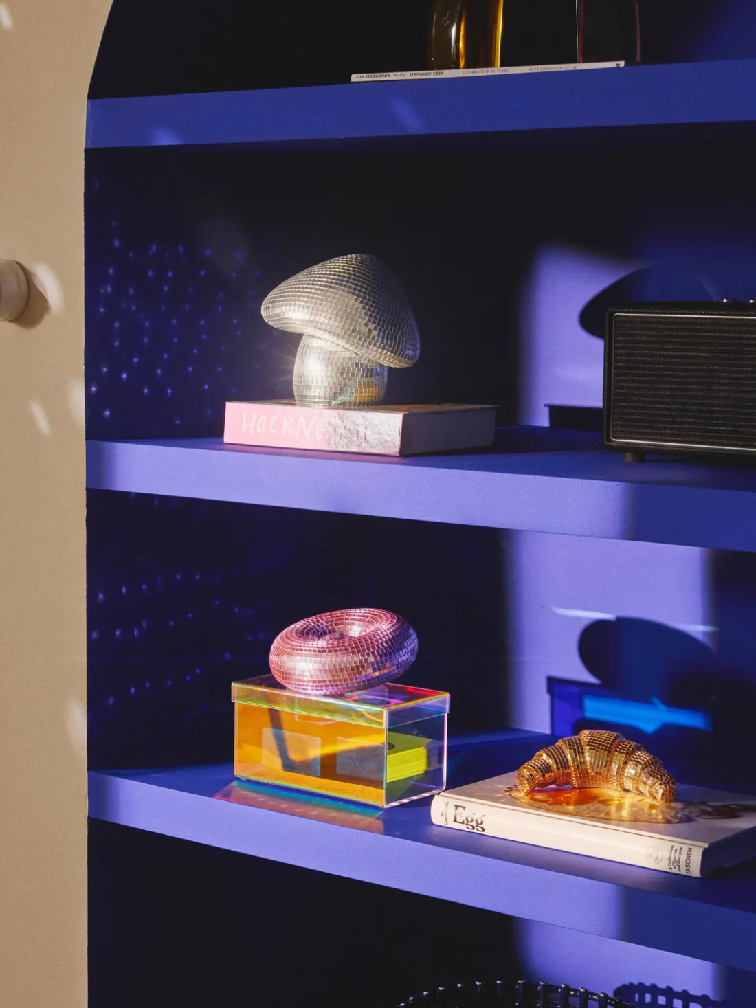 Pieza decorativa brillante Disco Donut