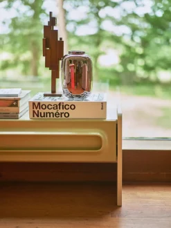 Pieza decorativa de madera de teca Skyline