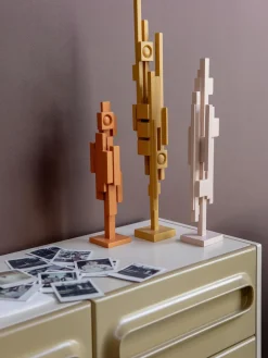 Pieza decorativa de madera de teca Skyline