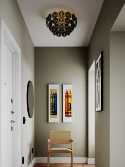 Plafón de vidrio de diseño Monarque