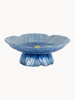 Plato de tarta pintado a mano Amapola