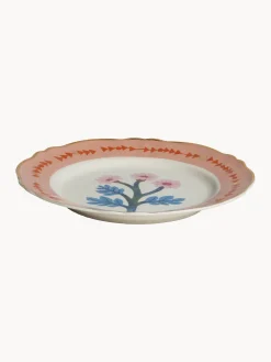 Plato llano artesanal de porcelana Primrose