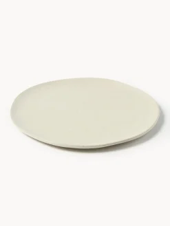 Plato llano de cerámica Flow