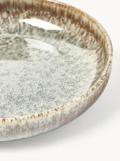 Platos de pasta artesanales con esmalte reactivo Danza, 4 uds.