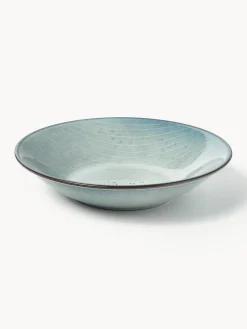 Platos hondos artesanales Nordic Sea, 4 uds.