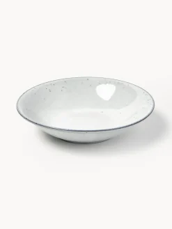 Platos hondos artesanales Nordic Sand, 4 uds.