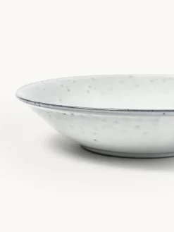 Platos hondos artesanales Nordic Sand, 4 uds.