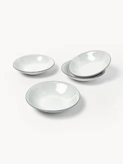 Platos hondos artesanales Nordic Sand, 4 uds.