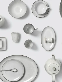 Platos hondos artesanales Nordic Sand, 4 uds.