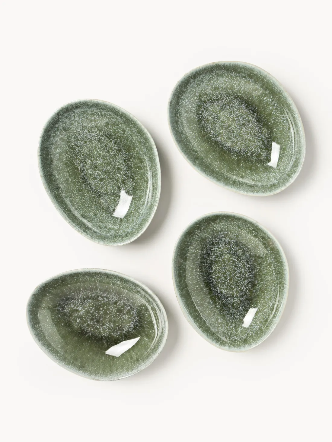 Platos hondos artesanales de forma orgánica Macey, 4 uds.