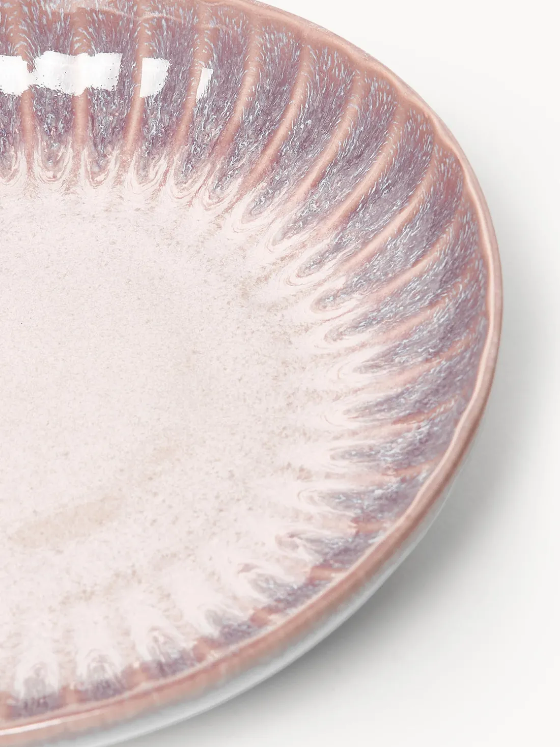 Platos hondos artesanales con esmalte reactivo Vinci, 4 uds.