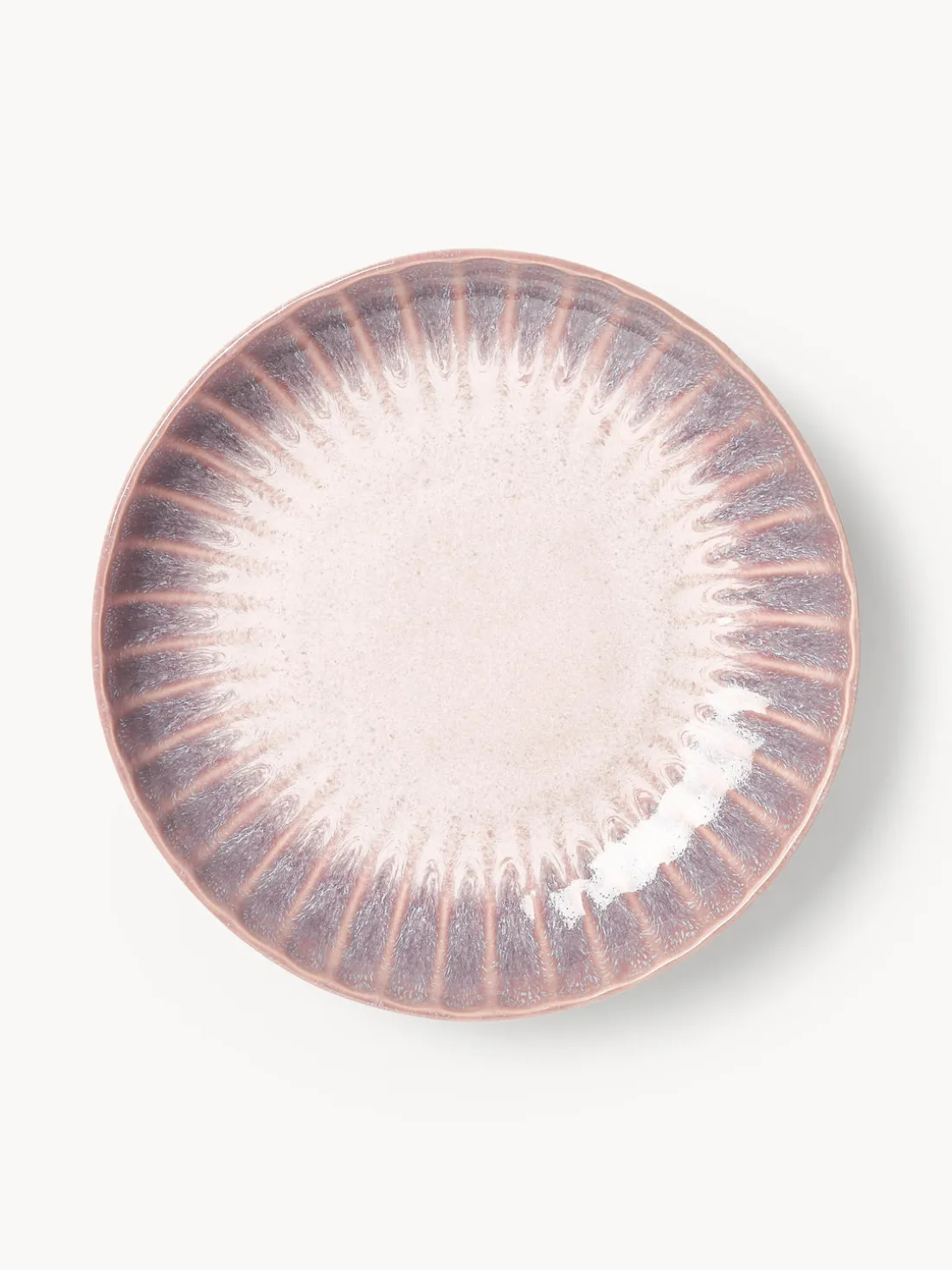 Platos hondos artesanales con esmalte reactivo Vinci, 4 uds.