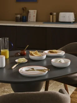 Platos hondos pequeños de porcelana Facile, 2 uds.