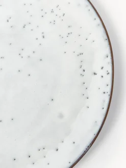 Platos llanos artesanales Nordic Sand, 4 uds.