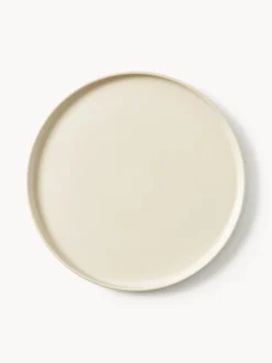 Platos llanos artesanales Lowri, 4 uds.