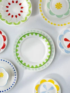 Platos llanos artesanales Folk, 2 uds.