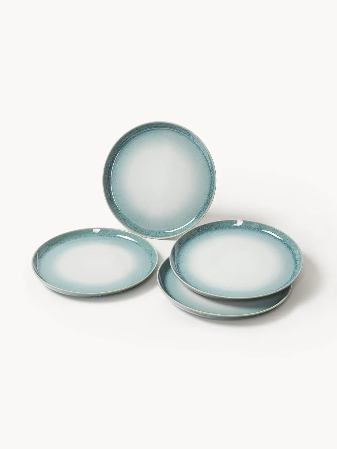 Platos llanos con esmalte reactivo Havana, 4 uds.