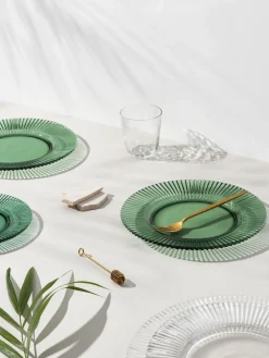 Platos llanos con relieves Effie, 4 uds.