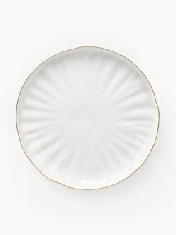 Platos llanos de porcelana con relieves Sali, 2 uds.