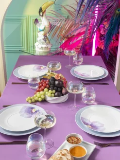 Platos llanos de porcelana artesanales Cosmopolitan, 2 uds.