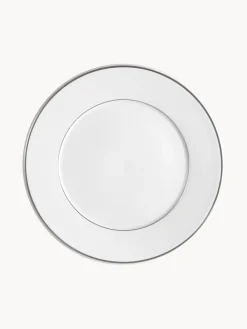Platos llanos de porcelana con borde platino pintado a mano Vitruv, 2 uds.