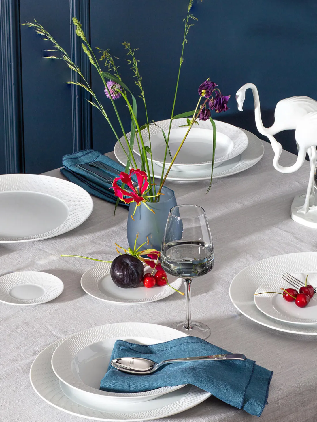 Platos llanos de porcelana artesanales Cosmopolitan, 2 uds.