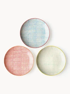 Platos postre artesanales Carla, 3 uds.