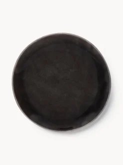 Platos postre artesanales Nordic Coal, 4 uds.