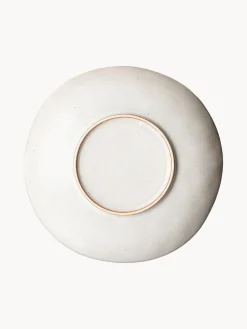 Platos postre artesanales de gres 70's, 2 uds.