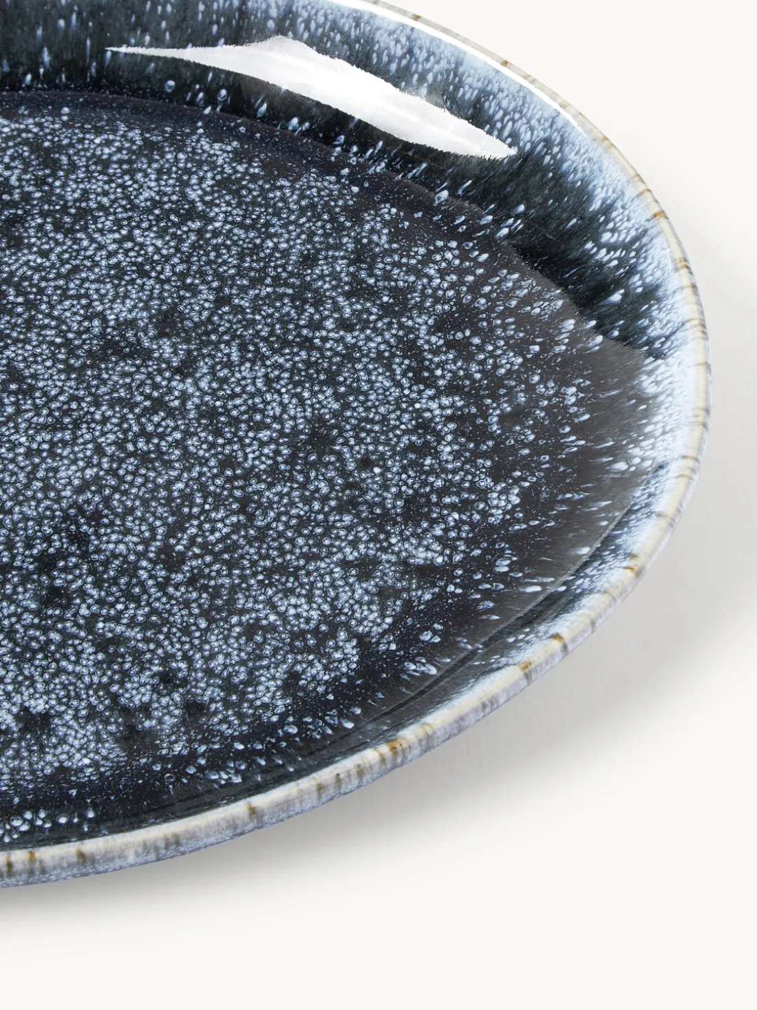 Platos postre artesanales en forma orgánica Macey, 4 uds