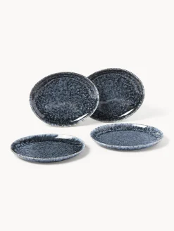 Platos postre artesanales en forma orgánica Macey, 4 uds