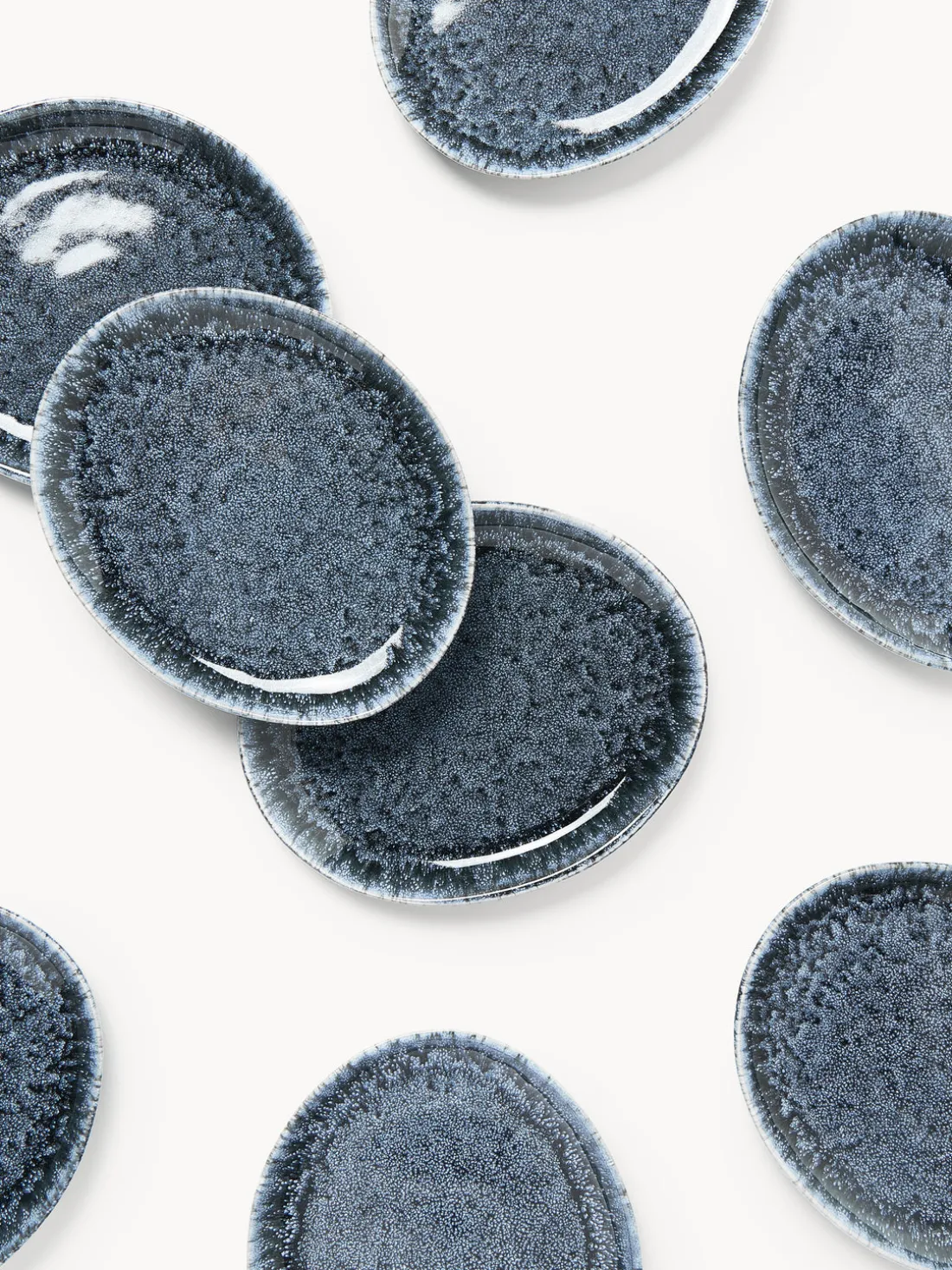 Platos postre artesanales en forma orgánica Macey, 4 uds