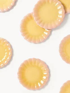 Platos postre artesanales Marguerite, 4 uds.