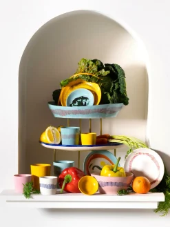 Platos postre con esmalte reactivo Feast 2 uds.