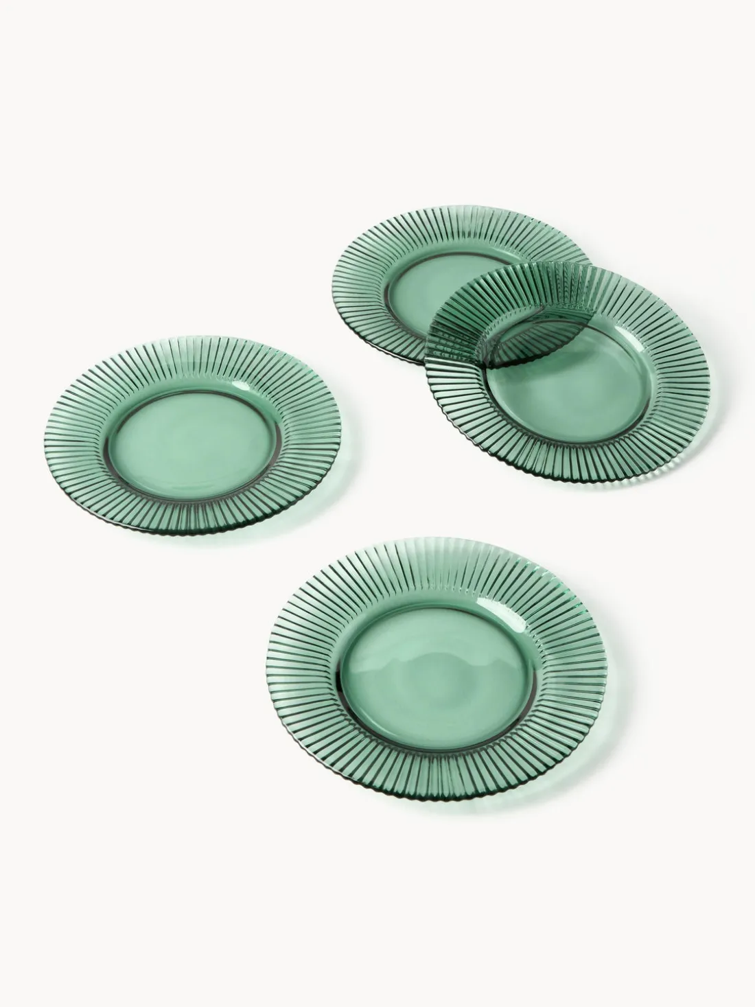 Platos postre con relieves Effie, 4 uds.