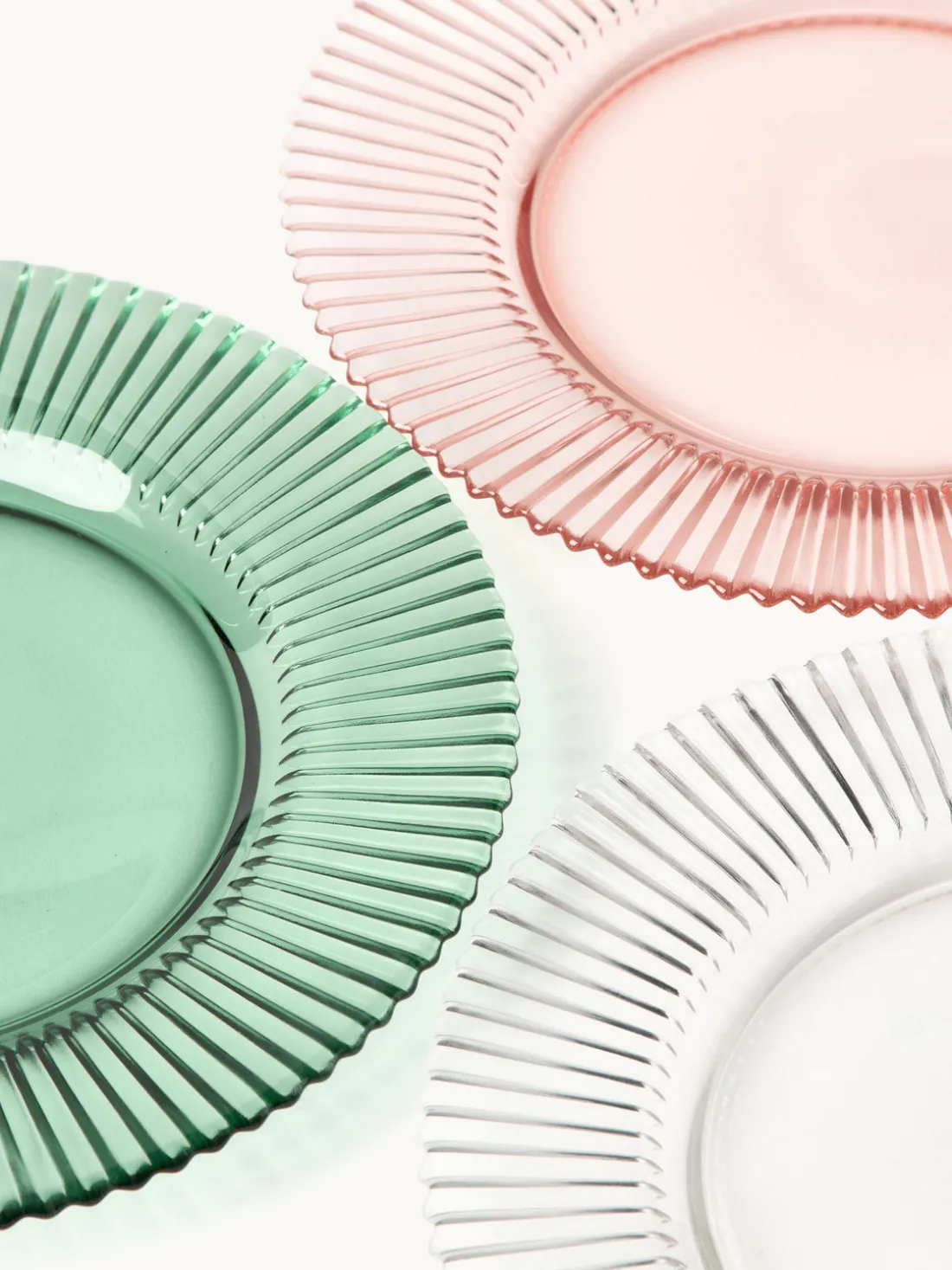 Platos postre con relieves Effie, 4 uds.