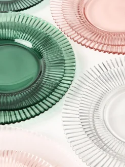 Platos postre con relieves Effie, 4 uds.