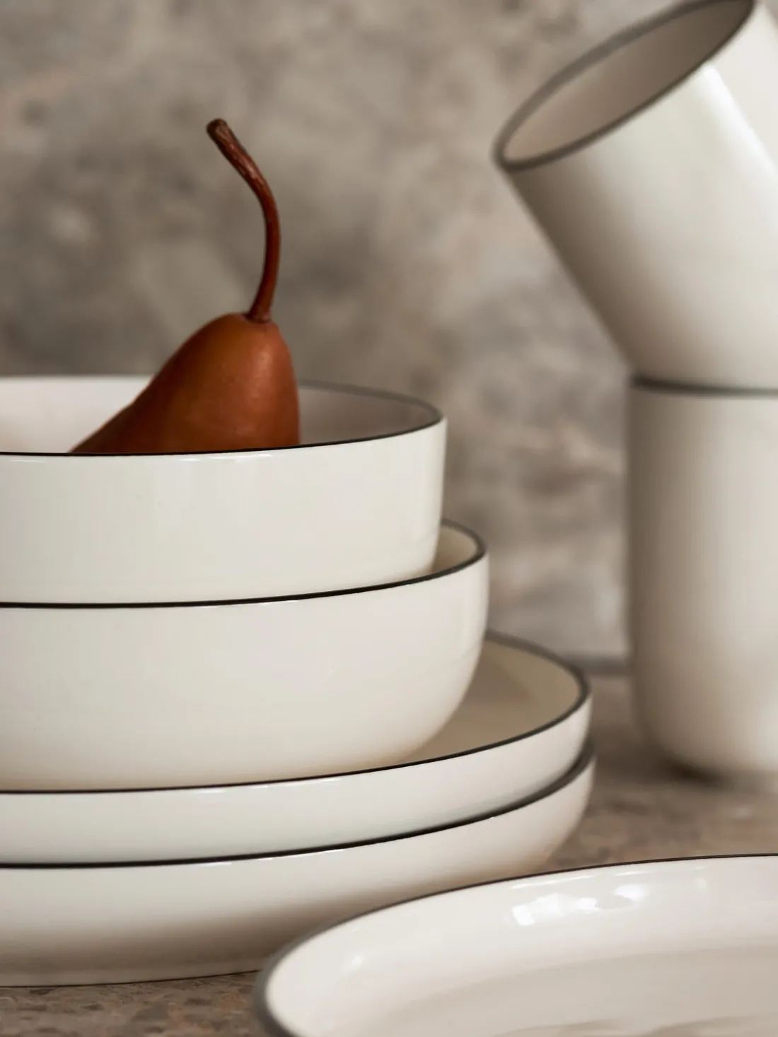 Platos postre de porcelana Facile, 2 uds.