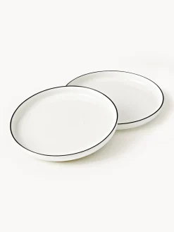 Platos postre de porcelana Facile, 2 uds.