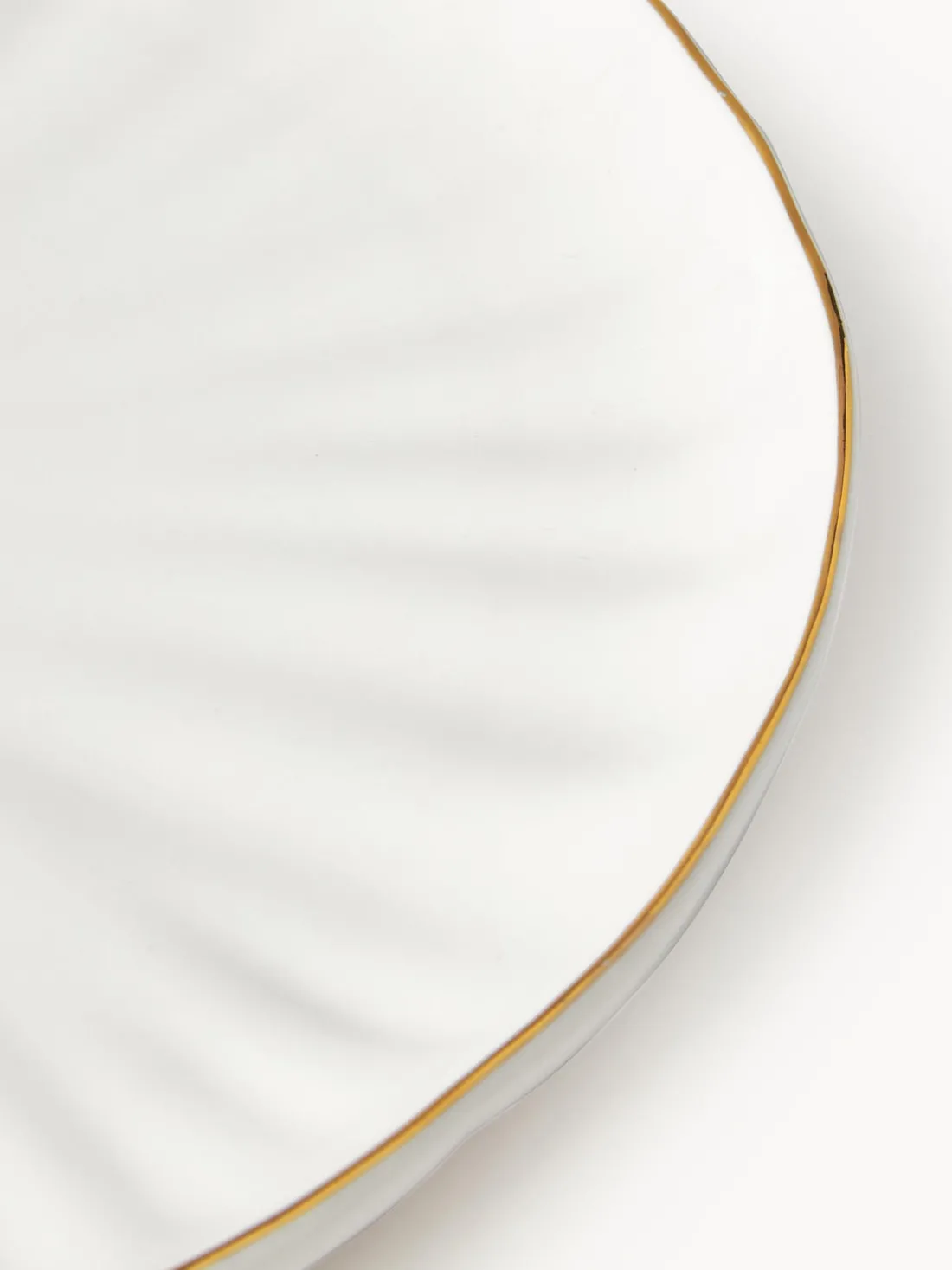 Platos postre de porcelana con relieves Sali, 2 uds.