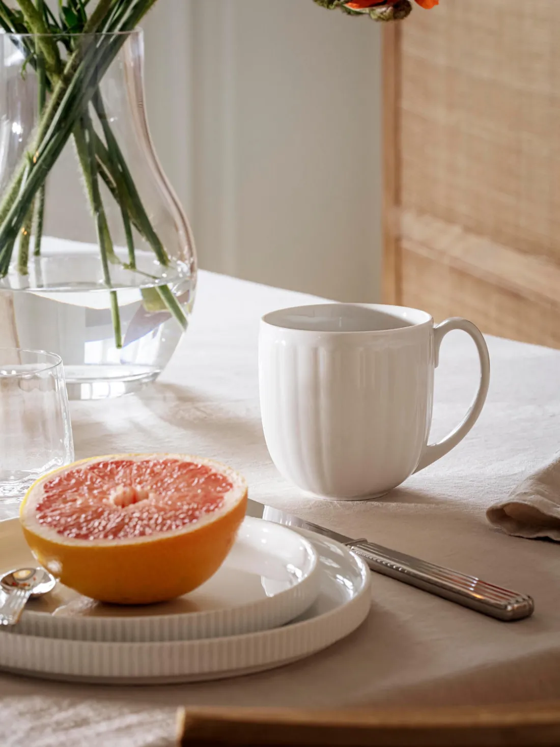 Platos postre de porcelana Bernadotte, 4 uds.