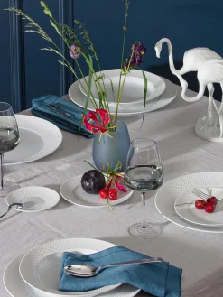 Platos postre de porcelana artesanales No. 41, 2 uds.