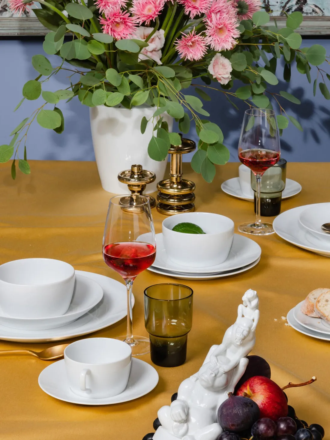 Platos postre de porcelana artesanales Cosmopolitan, 2 uds.