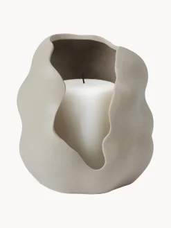 Portavelas artesanal Hekla, 16 cm