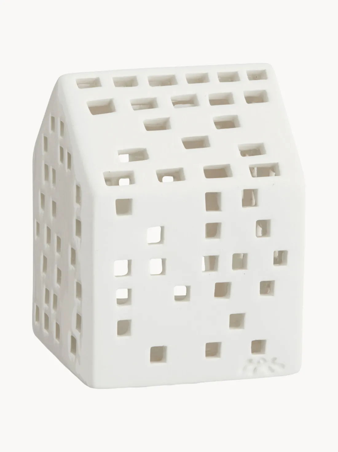 Portavelas casita de cerámica Urbania Classical