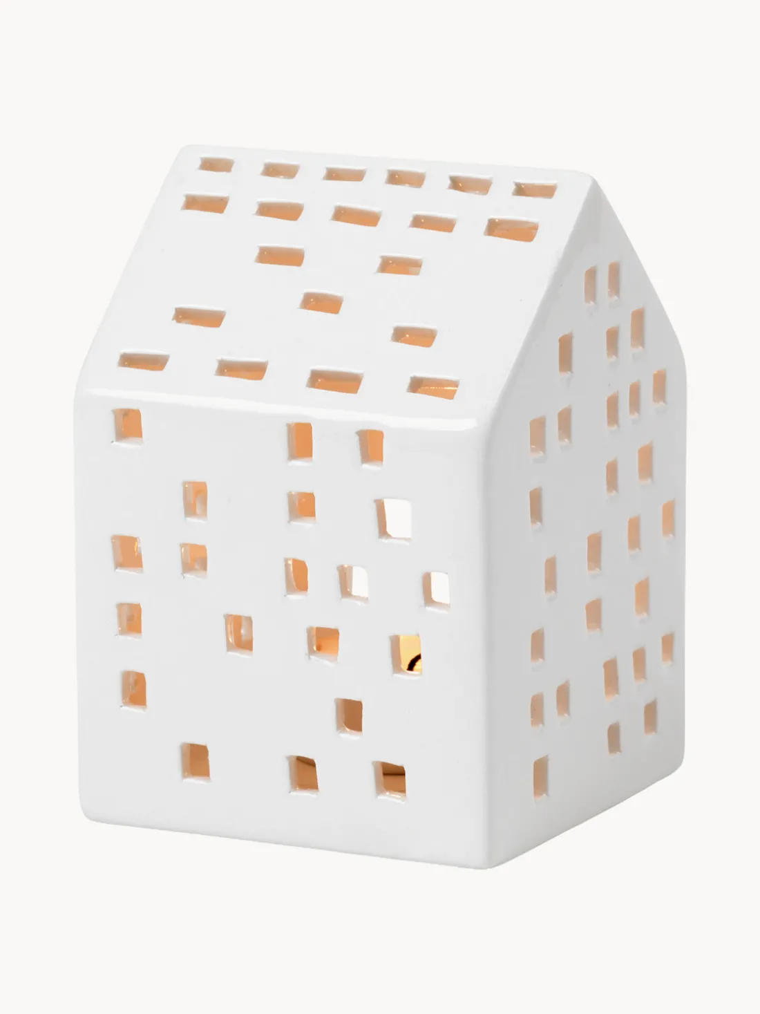 Portavelas casita de cerámica Urbania Classical