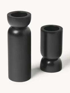 Portavelas de madera de mango Matti, 2 uds.